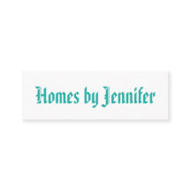 Minimalistische Geometrische Kalligrafie Turquoise