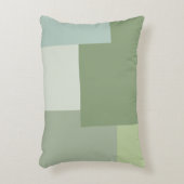 Minimalistische geometrische kleurblok Sage Green  Accent Kussen (Voorkant(Verticaal))
