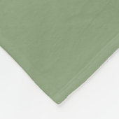 Minimalistische geometrische kleurblok Sage Green Fleece Deken (Hoek)