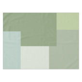 Minimalistische geometrische kleurblok Sage Green  Tafelkleed (Voorkant (Horizontaal))