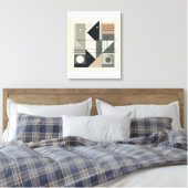 Minimalistische geometrische kunst canvas afdruk (Insitu (Slaapkamer))