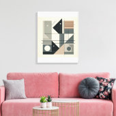 Minimalistische geometrische kunst canvas afdruk (Insitu (Woonkamer))