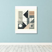 Minimalistische geometrische kunst canvas afdruk (Insitu (Houten vloer))