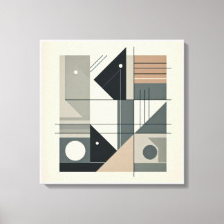 Minimalistische geometrische kunst canvas afdruk