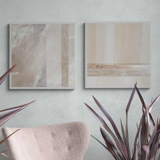 Minimalistische geometrische neutrale Abstracte af Muurkunst Sets