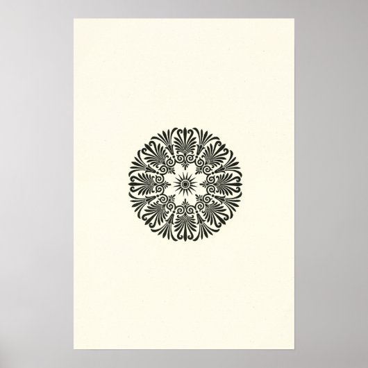 Minimalistische geometrische  schetskunst poster (Voorkant)