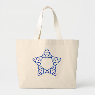 Minimalistische Geometrische Ster van David Kunst Grote Tote Bag
