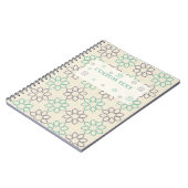 Minimalistische geometrische tegels met aangepaste notitieboek (Linkerzijde)