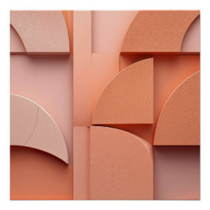 Minimalistische geometrische vormen - moderne Abst Perfect Poster