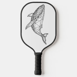 Minimalistische geometrische walvis-pickleballpadd pickleball paddle