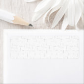 Minimalistische gepersonaliseerde adreslabels etiket (Insitu)