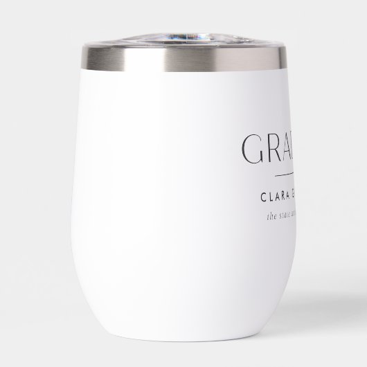 Minimalistische gepersonaliseerde Afstuderen naam  (Voorkant)