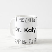 Minimalistische Gepersonaliseerde Apotheker Mok (Voorkant links)