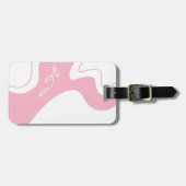 Minimalistische Gepersonaliseerde Bagage Label (Voorkant horizontaal)