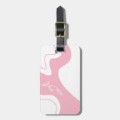 Minimalistische Gepersonaliseerde Bagage Label (Voorkant verticaal)