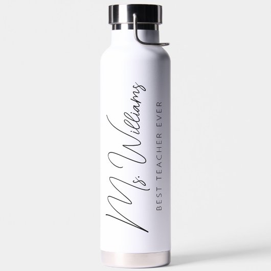 Minimalistische gepersonaliseerde beste leraar ooi waterfles