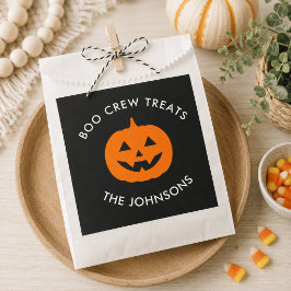 Minimalistische gepersonaliseerde Boo Crew Hallowe Bedankzakje