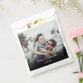 Minimalistische gepersonaliseerde foto script naam bedankzakje (Gezegeld)