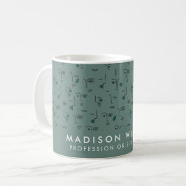 Minimalistische gepersonaliseerde koffiemok met ei
