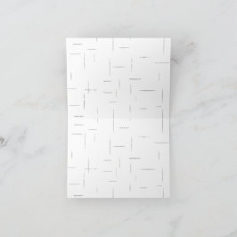 Minimalistische gepersonaliseerde mapset bedankkaart