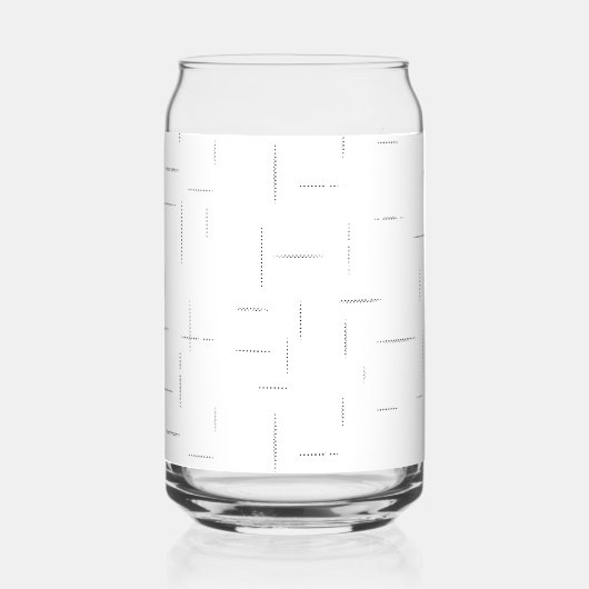 Minimalistische gepersonaliseerde mapset blikvorm glas (Voorkant)