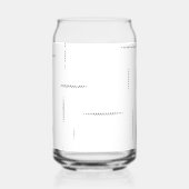Minimalistische gepersonaliseerde mapset blikvorm glas (Achterkant)