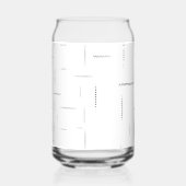 Minimalistische gepersonaliseerde mapset blikvorm glas (Links)