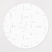 Minimalistische gepersonaliseerde mapset labels (Design 2)