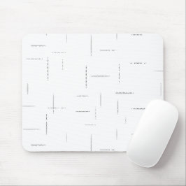 Minimalistische gepersonaliseerde mapset muismat
