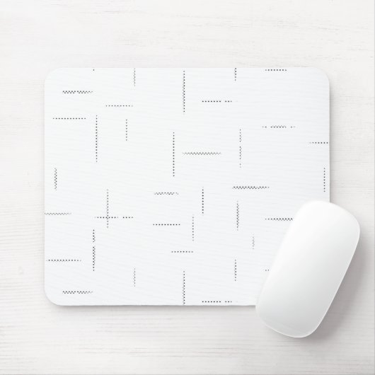 Minimalistische gepersonaliseerde mapset muismat (Met muis)