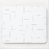 Minimalistische gepersonaliseerde mapset muismat (Voorkant)