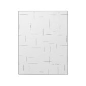 Minimalistische gepersonaliseerde mapset notitieblok (Linkerzijde)