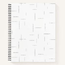 Minimalistische gepersonaliseerde mapset notitieboek