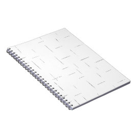 Minimalistische gepersonaliseerde mapset notitieboek