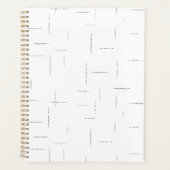 Minimalistische gepersonaliseerde mapset planner (Voorkant)