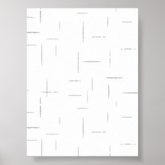 Minimalistische gepersonaliseerde mapset poster