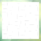 Minimalistische gepersonaliseerde mapset raamsticker (Vel 3)