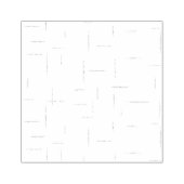 Minimalistische gepersonaliseerde mapset rubberstempel (Afrduk)