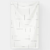 Minimalistische gepersonaliseerde mapset spandoek (Verticaal)