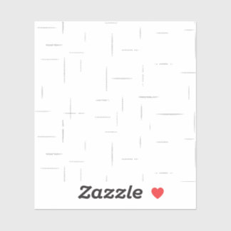 Minimalistische gepersonaliseerde mapset sticker