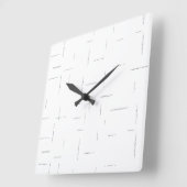 Minimalistische gepersonaliseerde mapset vierkante klok (Hoek)