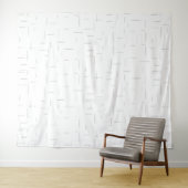 Minimalistische gepersonaliseerde mapset wandkleed (In Situ (horizontaal))