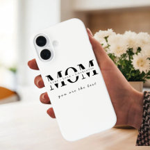 Minimalistische gepersonaliseerde moedersnaam tele