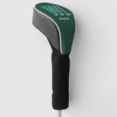 Minimalistische gepersonaliseerde monogram in smar golfheadcover (Schuin)