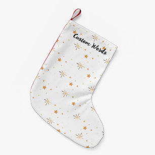 Minimalistische gepersonaliseerde naam klein kleine kerstsok
