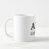 Minimalistische gepersonaliseerde naam koffiemok (Links)