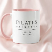 Minimalistische Gepersonaliseerde Roze Pilates Pri Mok