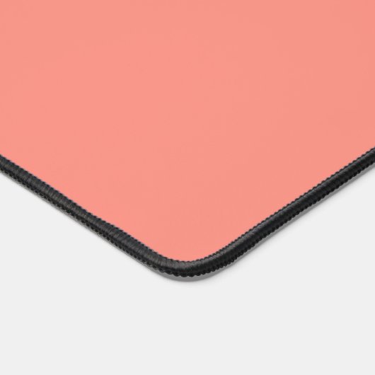 Minimalistische gepersonaliseerde scriptnaam Coral Bureaumat (Hoek)