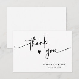 Minimalistische Gepersonaliseerde Trouwdag