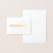 Minimalistische Gereserveerde Tafel Plaats Folie K Kaarten (Display)